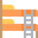 furniture and household,rest,bed,hotel,hostel,ladder,bedroom,bunk bed,bunk